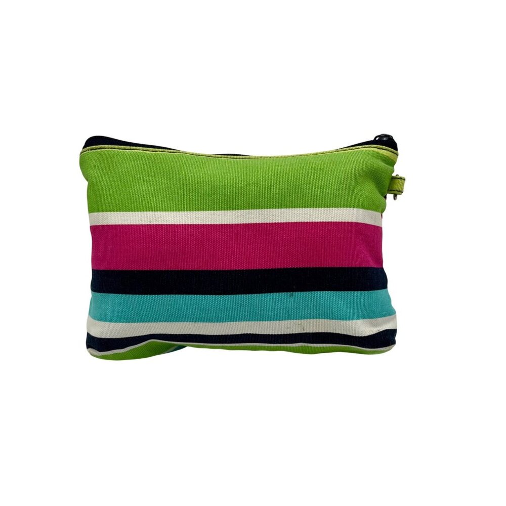 Thirty One Striped Zipper Pouch